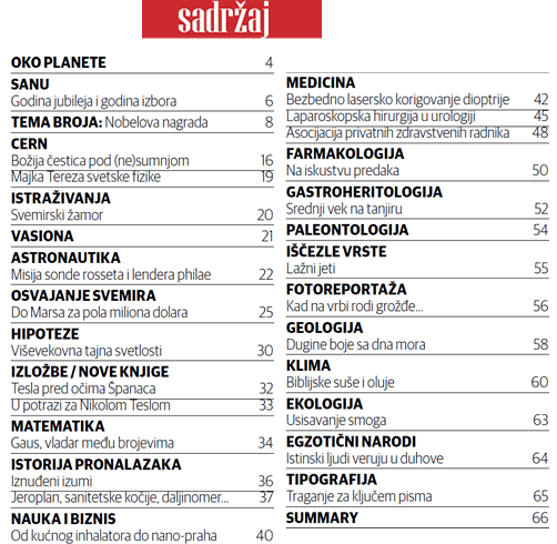 SADRZAJ PLANETA Br 62